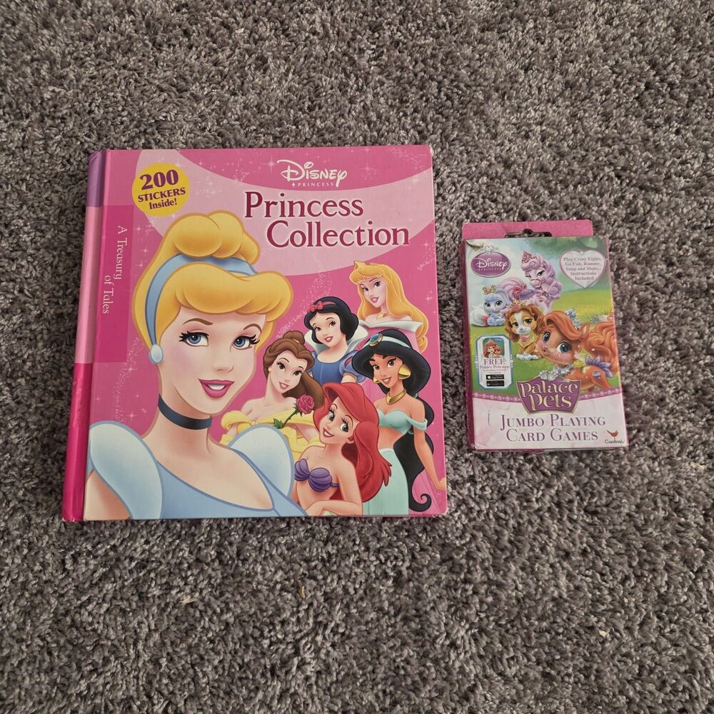 Disney Princess Storybook Collection Hardcover (2006) + Palace Pets Card Game